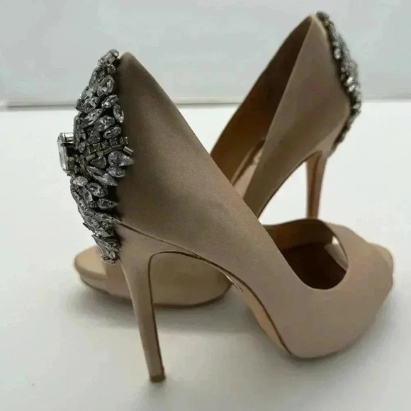 Pre-loved Badgley Mischka Kiara Nude Beige - Picture 3 of 9